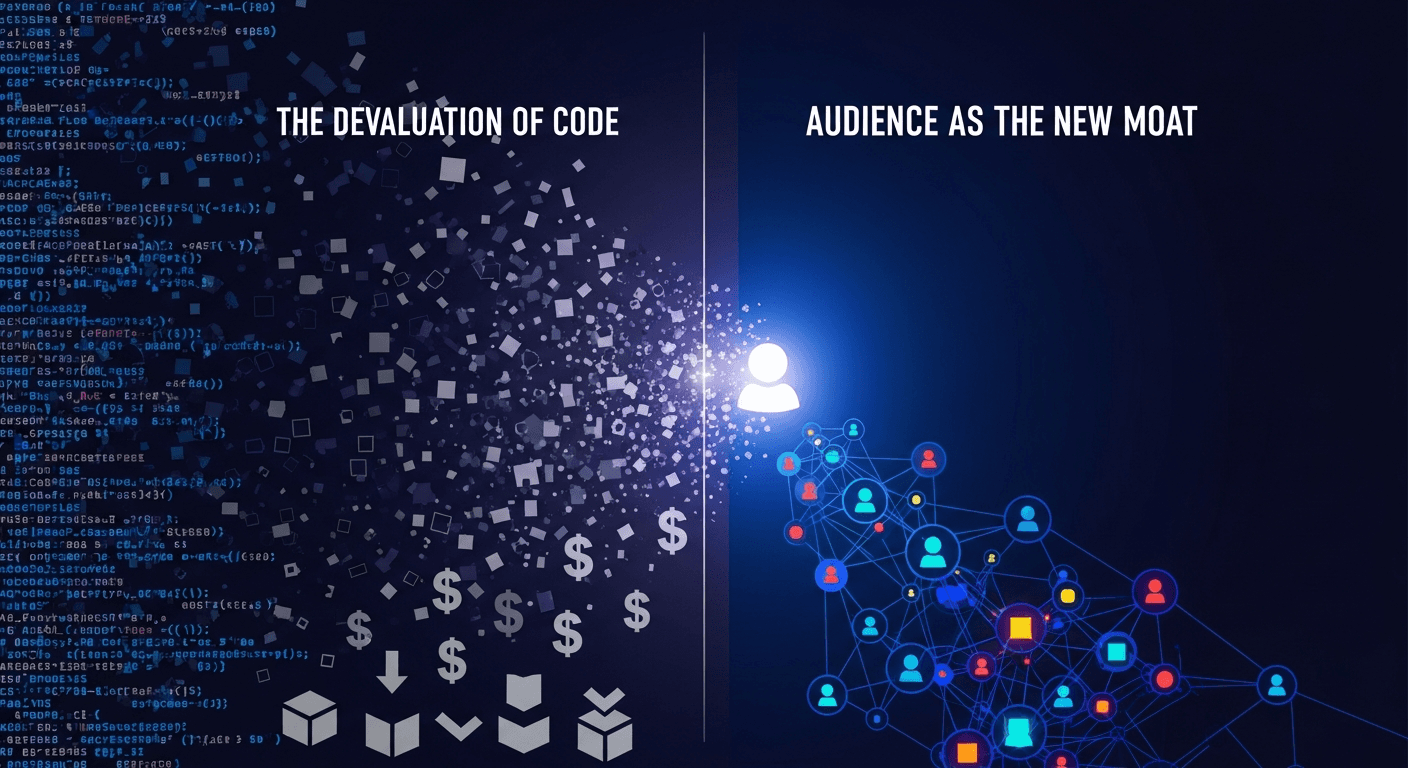 2026: The Year Coding Became Cheap and Audience Became the Moat