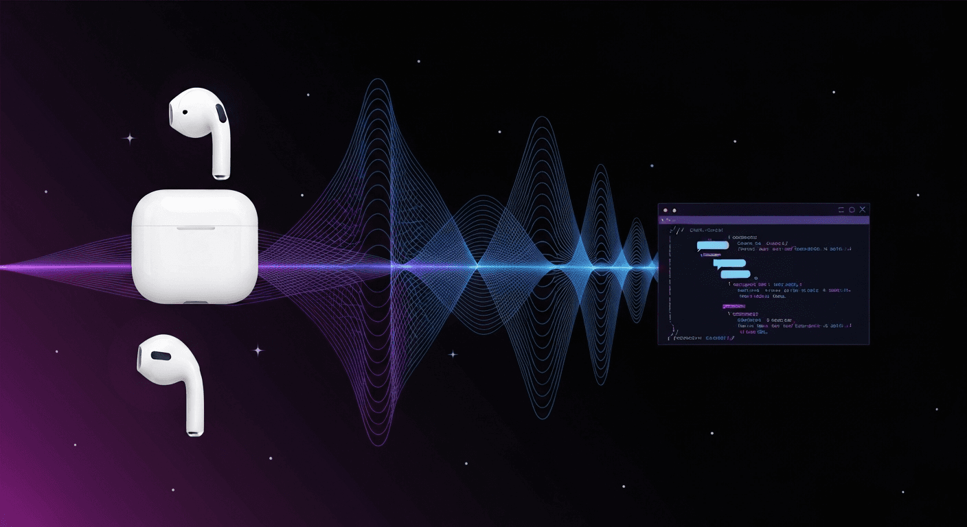 talk to your AI agent through AirPods — a siri voice pipeline in 50 lines