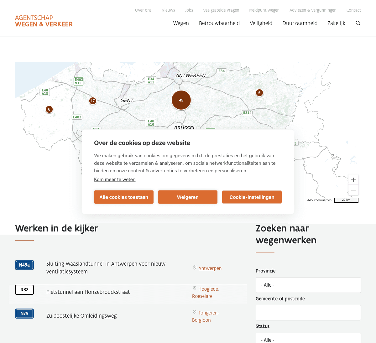 AWV agentschap wegen en verkeer